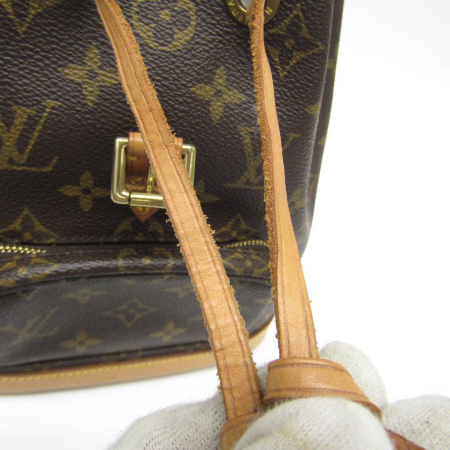 Louis Vuitton Brown Canvas Backpack Bag