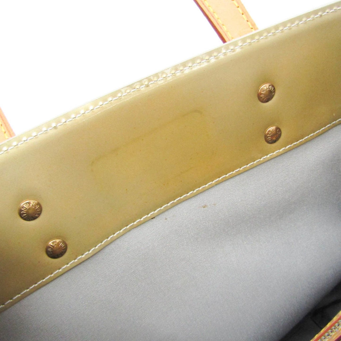 Louis Vuitton Reade Green Patent Leather Tote Bag