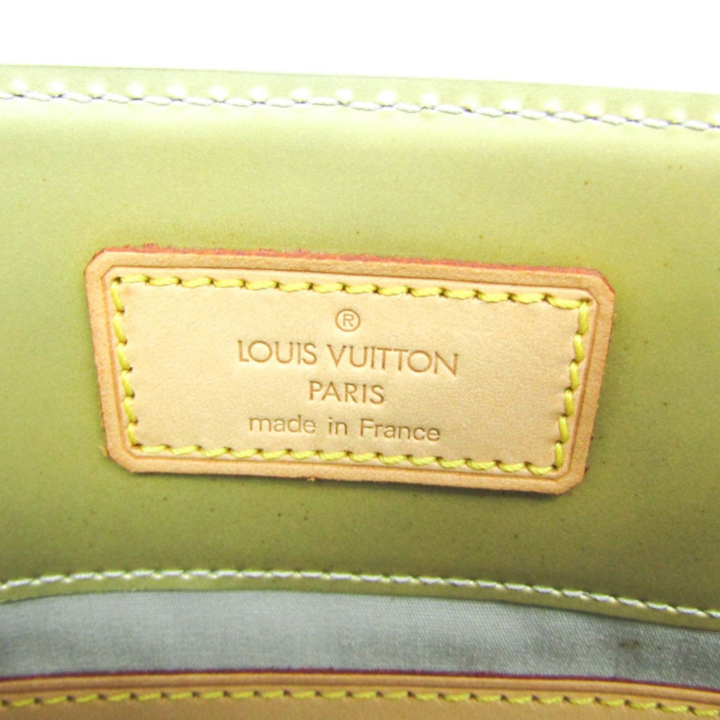 Louis Vuitton Reade Green Patent Leather Tote Bag