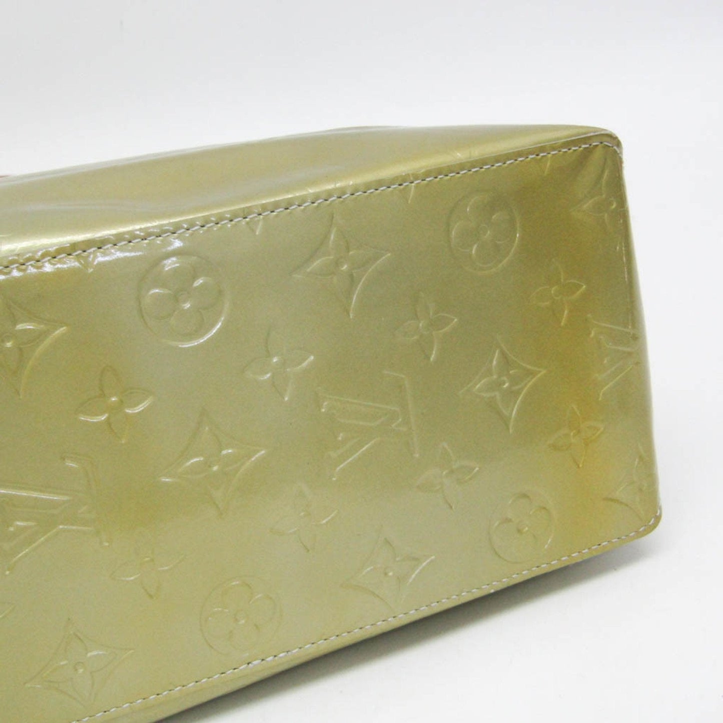 Louis Vuitton Reade Green Patent Leather Tote Bag