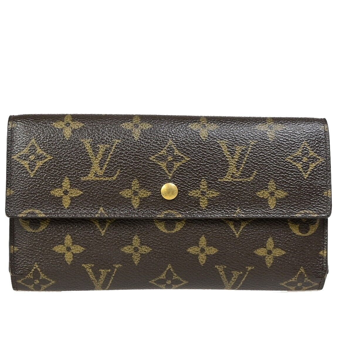Louis Vuitton Trésor Brown Canvas Wallet ()