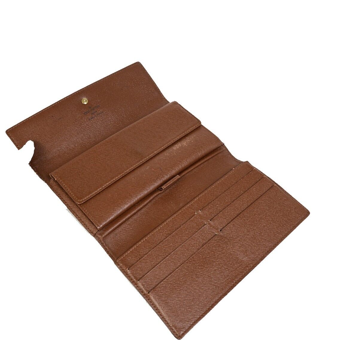 Louis Vuitton Trésor Brown Canvas Wallet