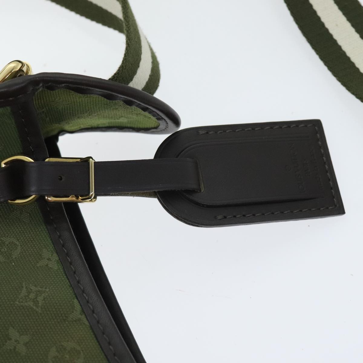 Louis Vuitton Mary Kate Green Canvas Shoulder Bag