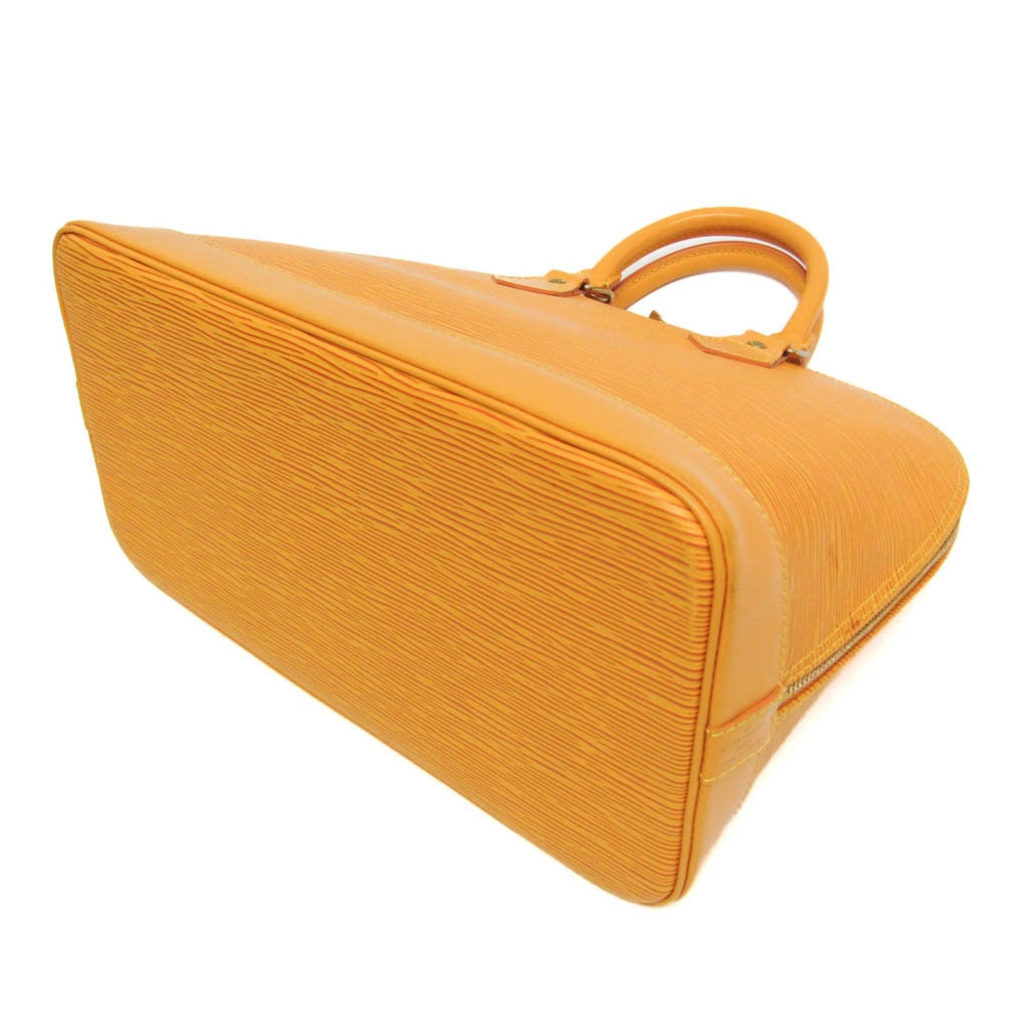 Louis Vuitton Alma Yellow Leather Handbag