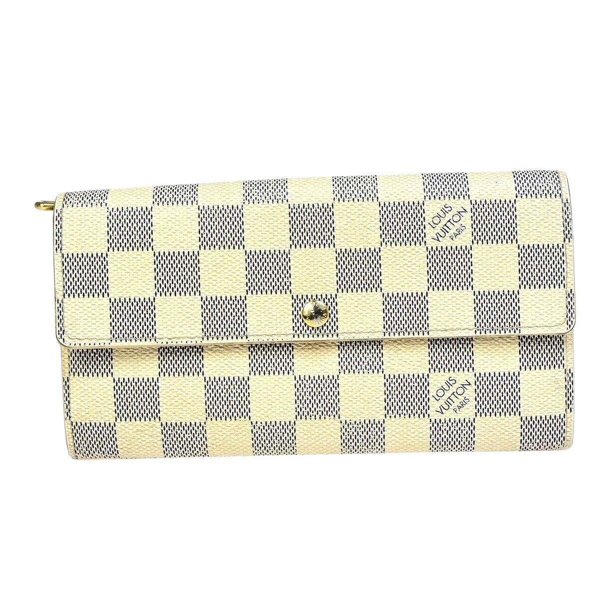 Louis Vuitton Portefeuille Sarah White White Gold Wallet ()