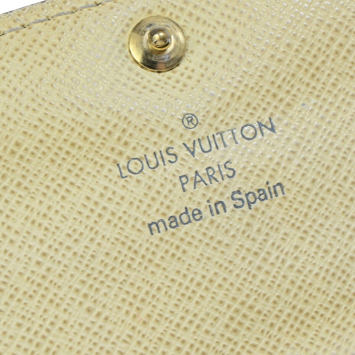 Louis Vuitton Portefeuille Sarah White White Gold Wallet
