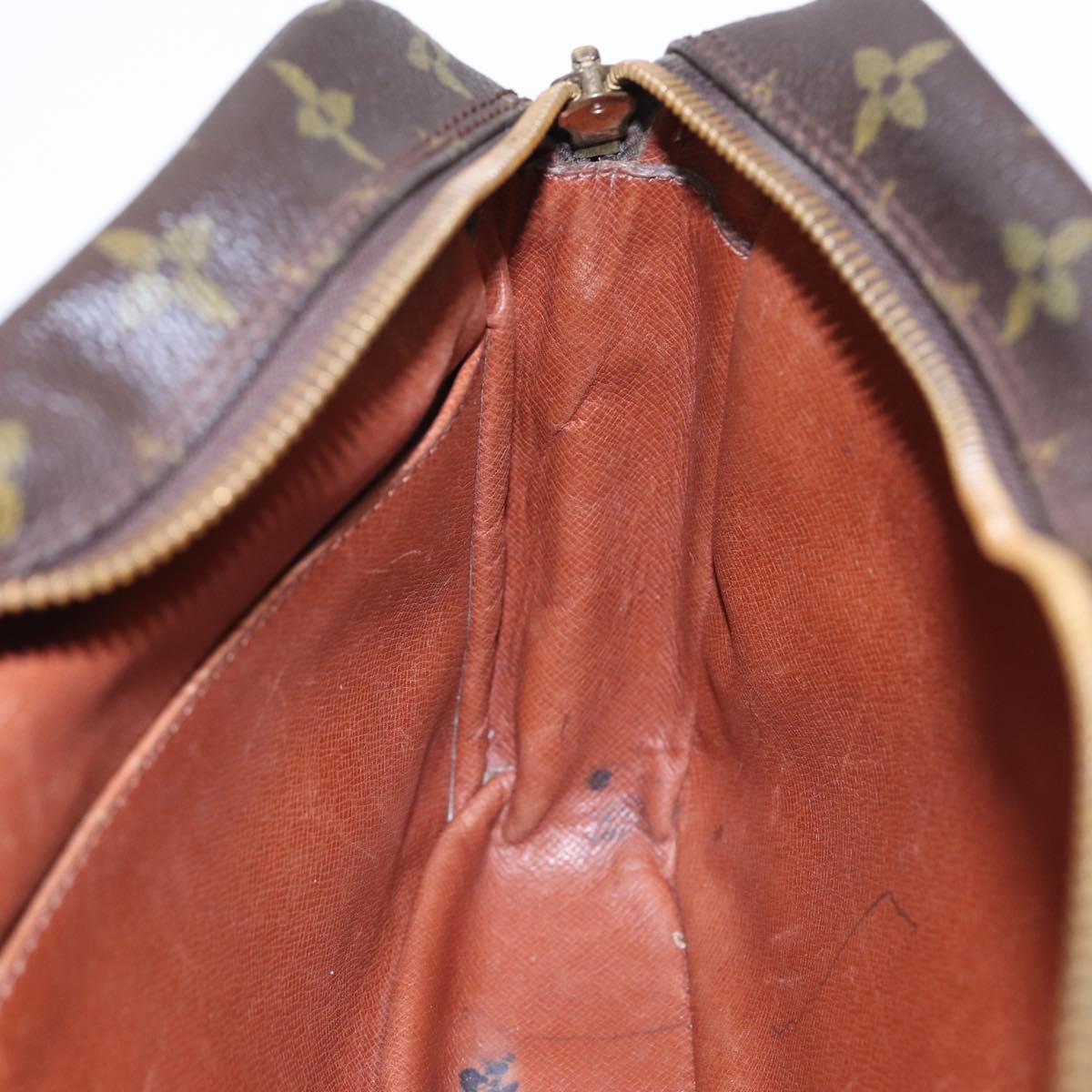Louis Vuitton Compiegne 28 Brown Canvas Clutch Bag