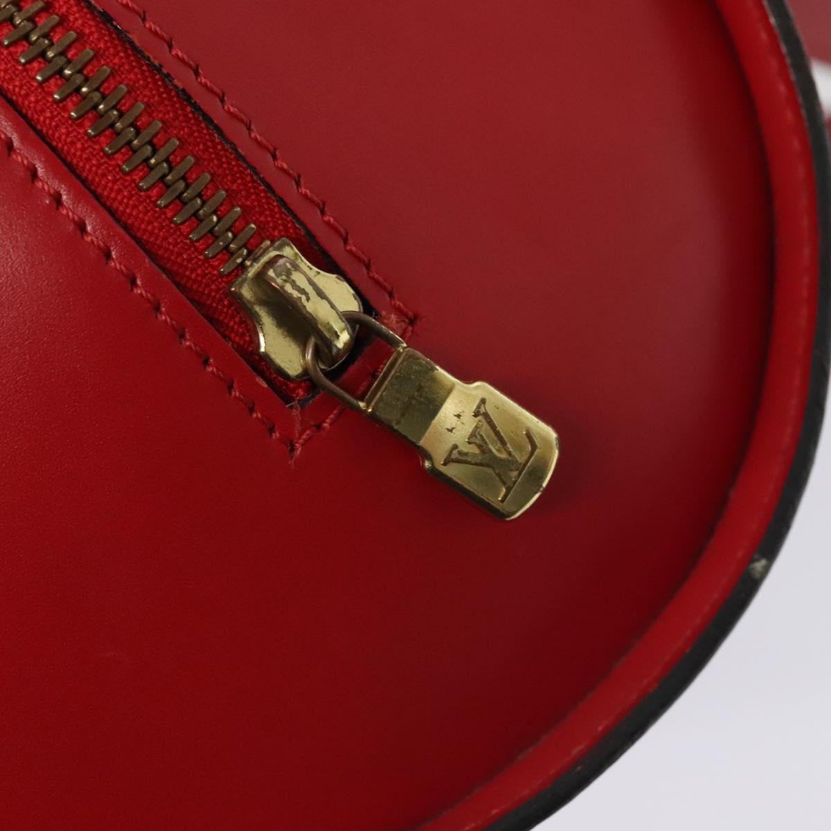 Louis Vuitton Soufflot Red Leather Handbag