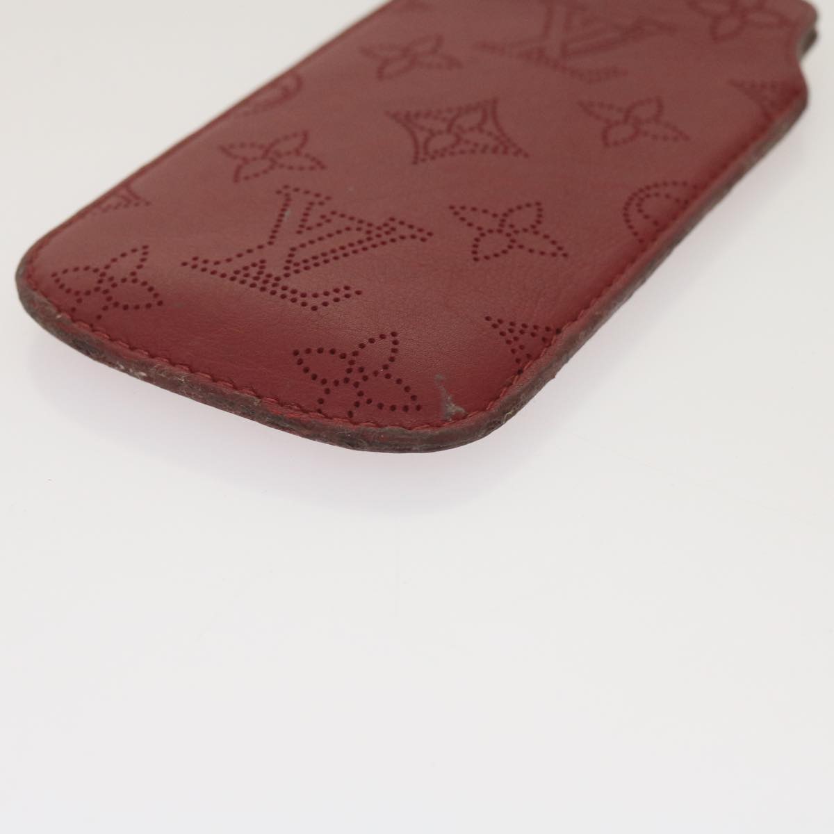 Louis Vuitton Etui Iphone Red Leather Phone Jewelry