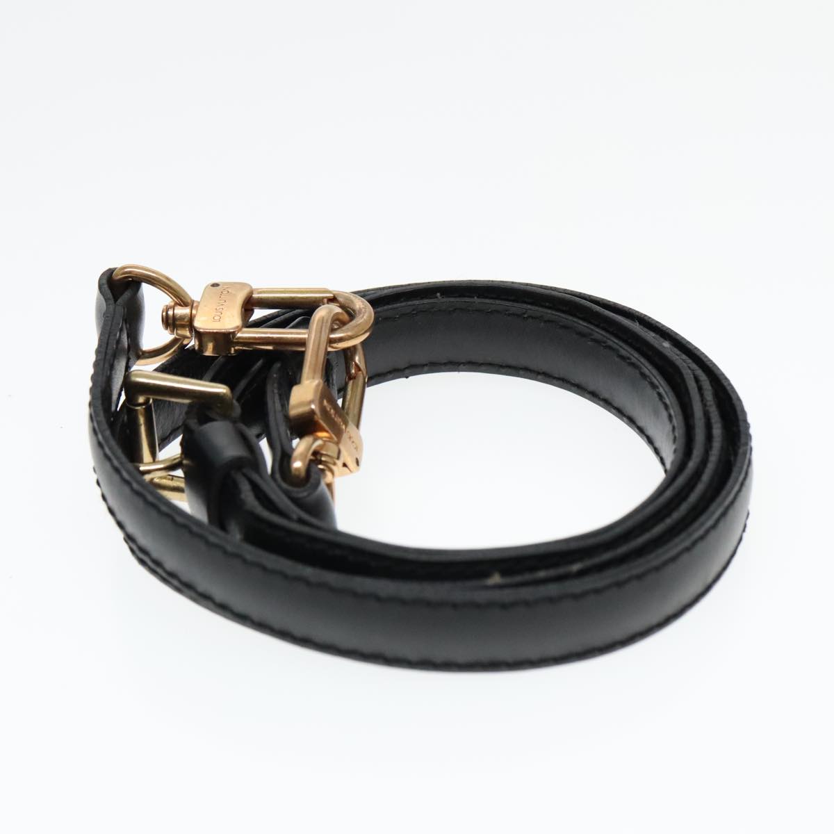 Louis Vuitton Bandoulière De Sac Black Leather Bag Jewelry