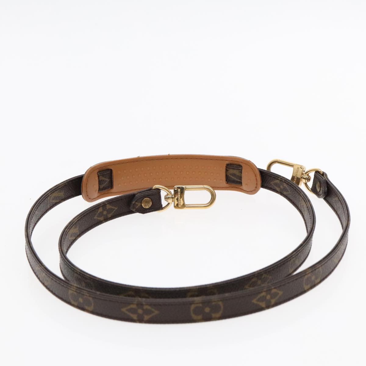 Louis Vuitton Shoulder Strap Brown Canvas Bag Jewelry