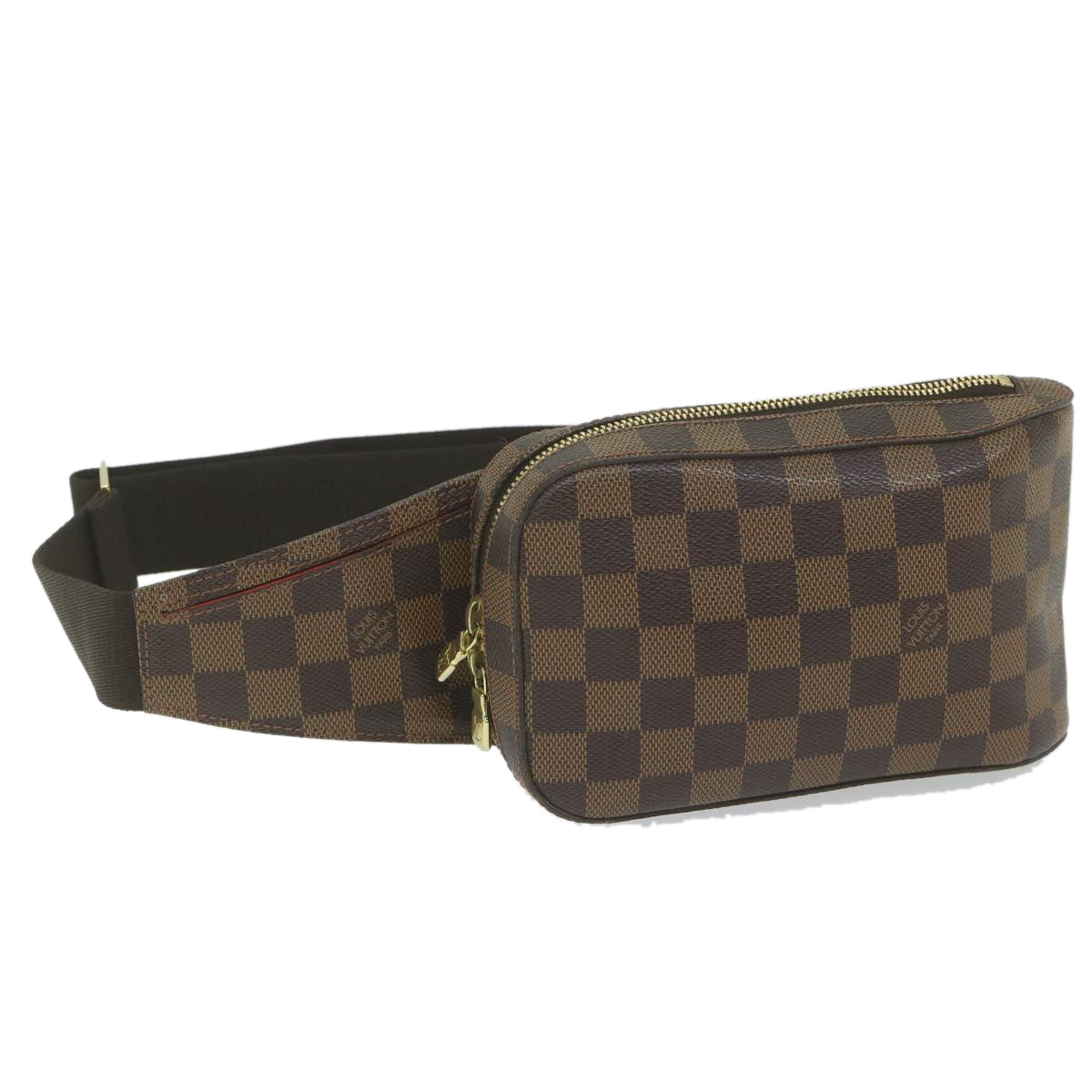 Louis Vuitton Geronimo Brown Canvas Shoulder Bag