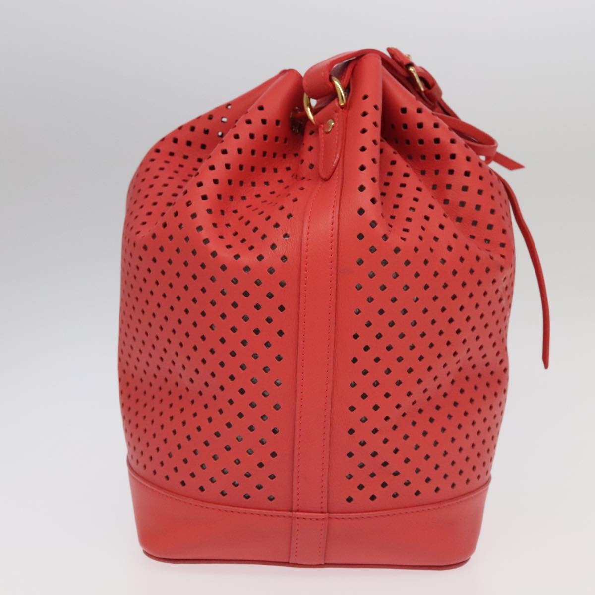 Louis Vuitton Noe Red Leather Shoulder Bag