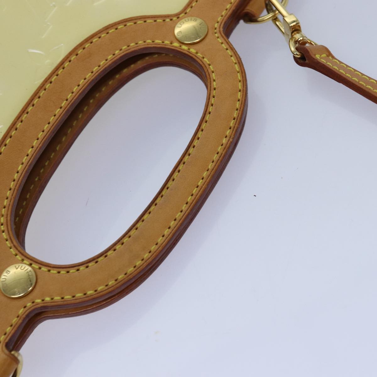 Louis Vuitton Roxbury Beige Patent Leather Handbag