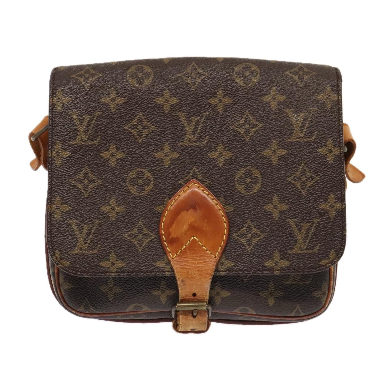 Louis Vuitton Cartouchière Brown Canvas Shoulder Bag