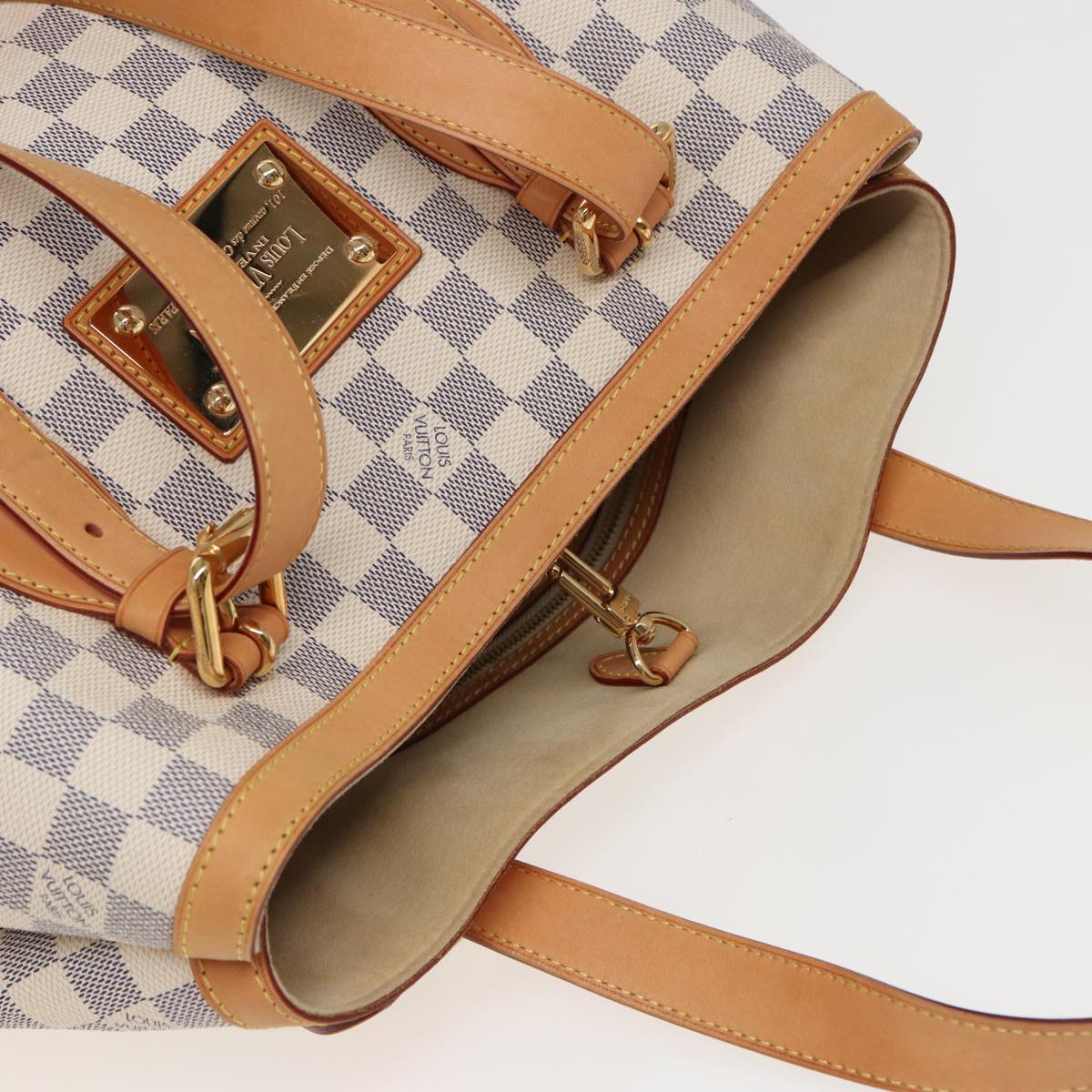 Louis Vuitton Hampstead White Canvas Tote Bag