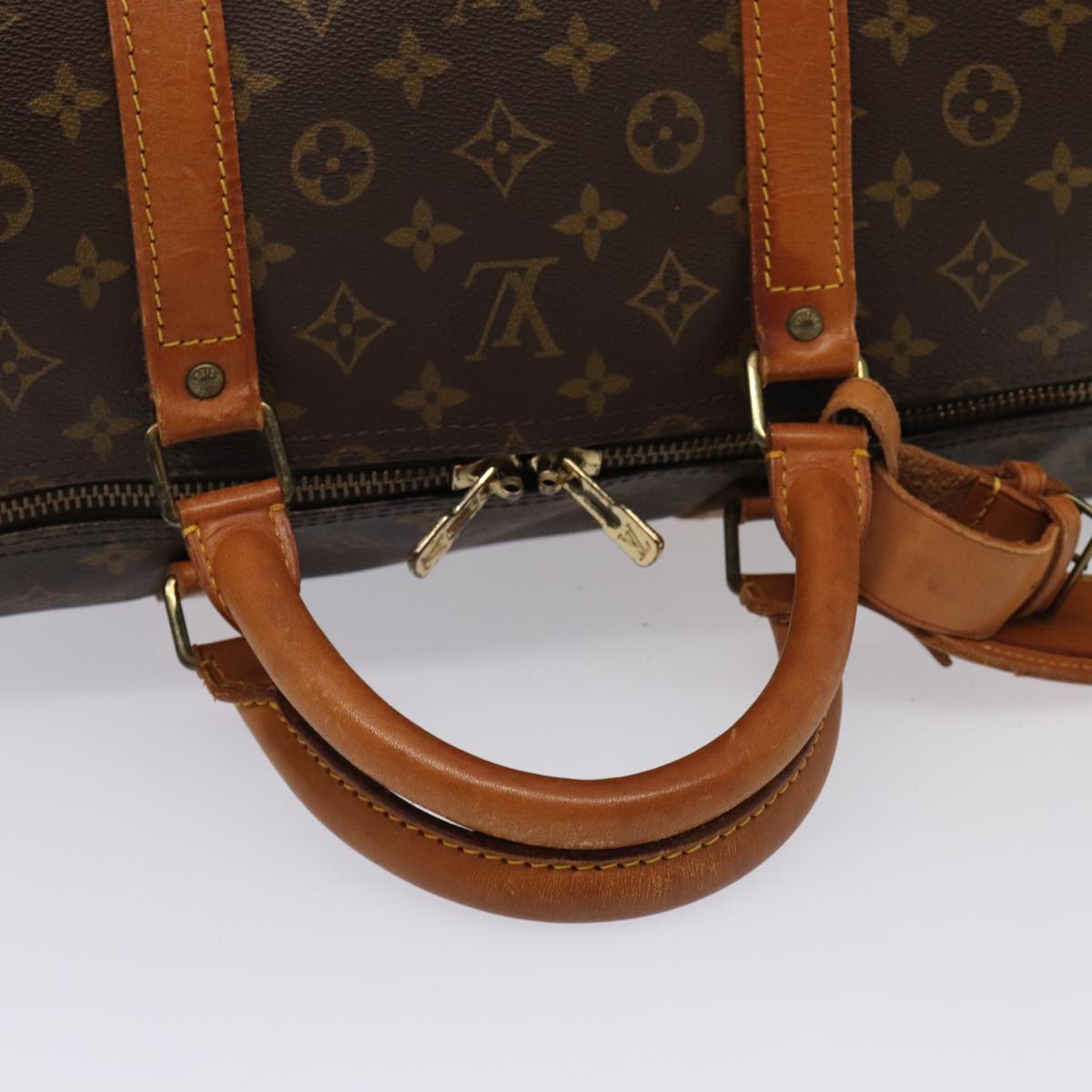Louis Vuitton Keepall 60 Brown Canvas Travel Bag