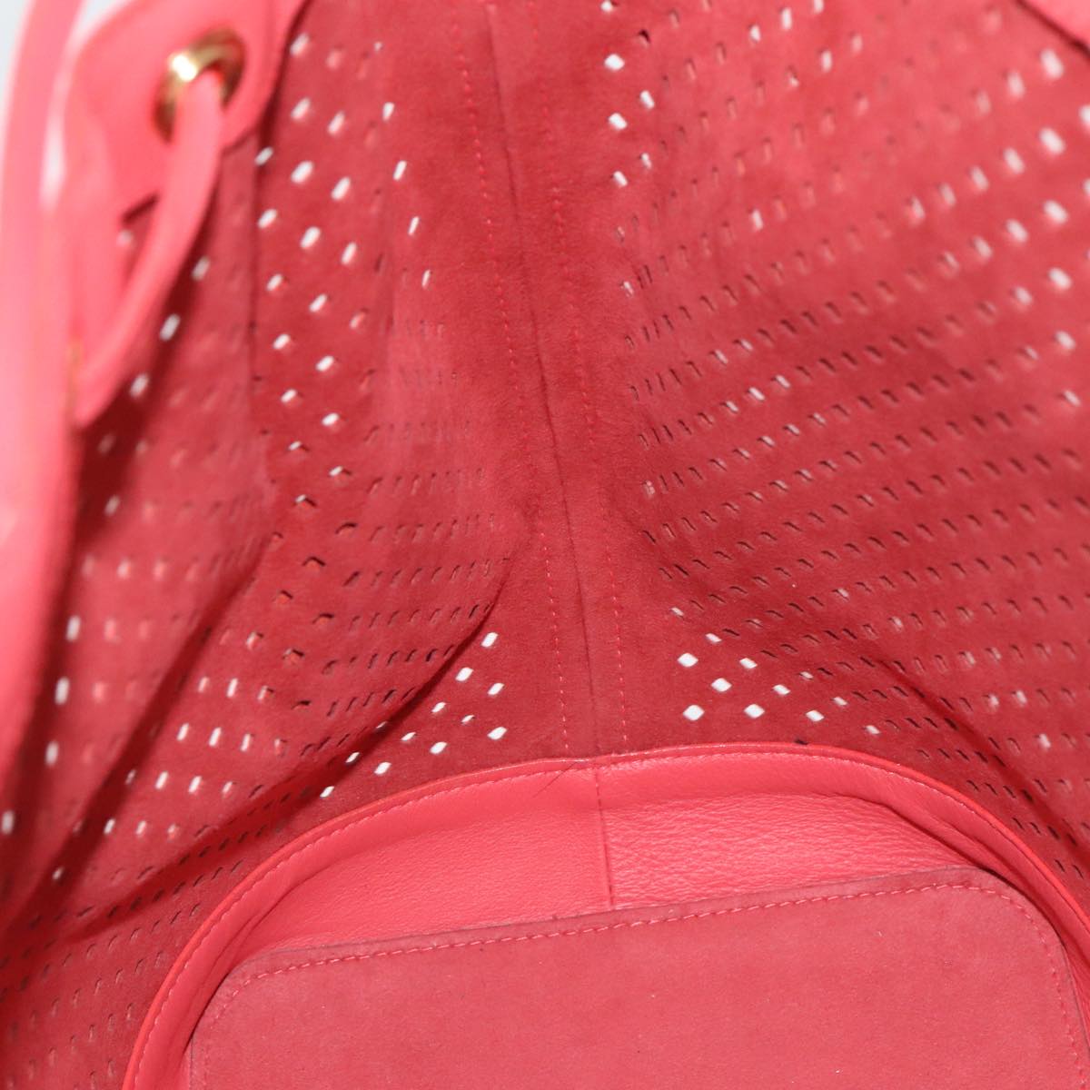 Louis Vuitton Noe Red Leather Shoulder Bag