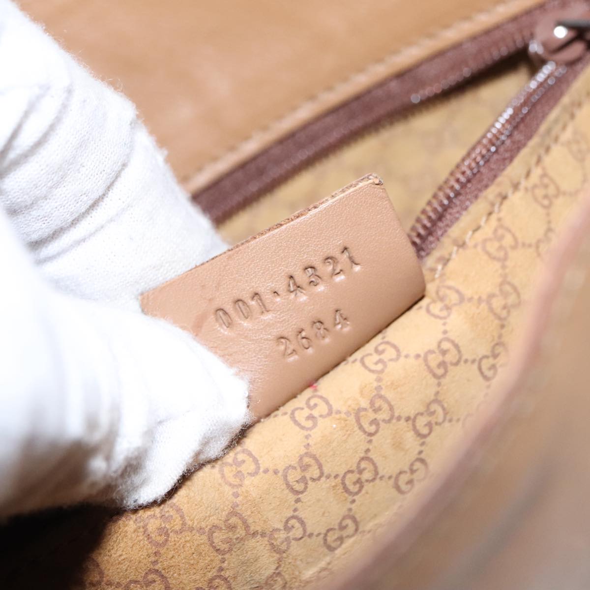 Gucci Sherry Brown Leather Shoulder Bag