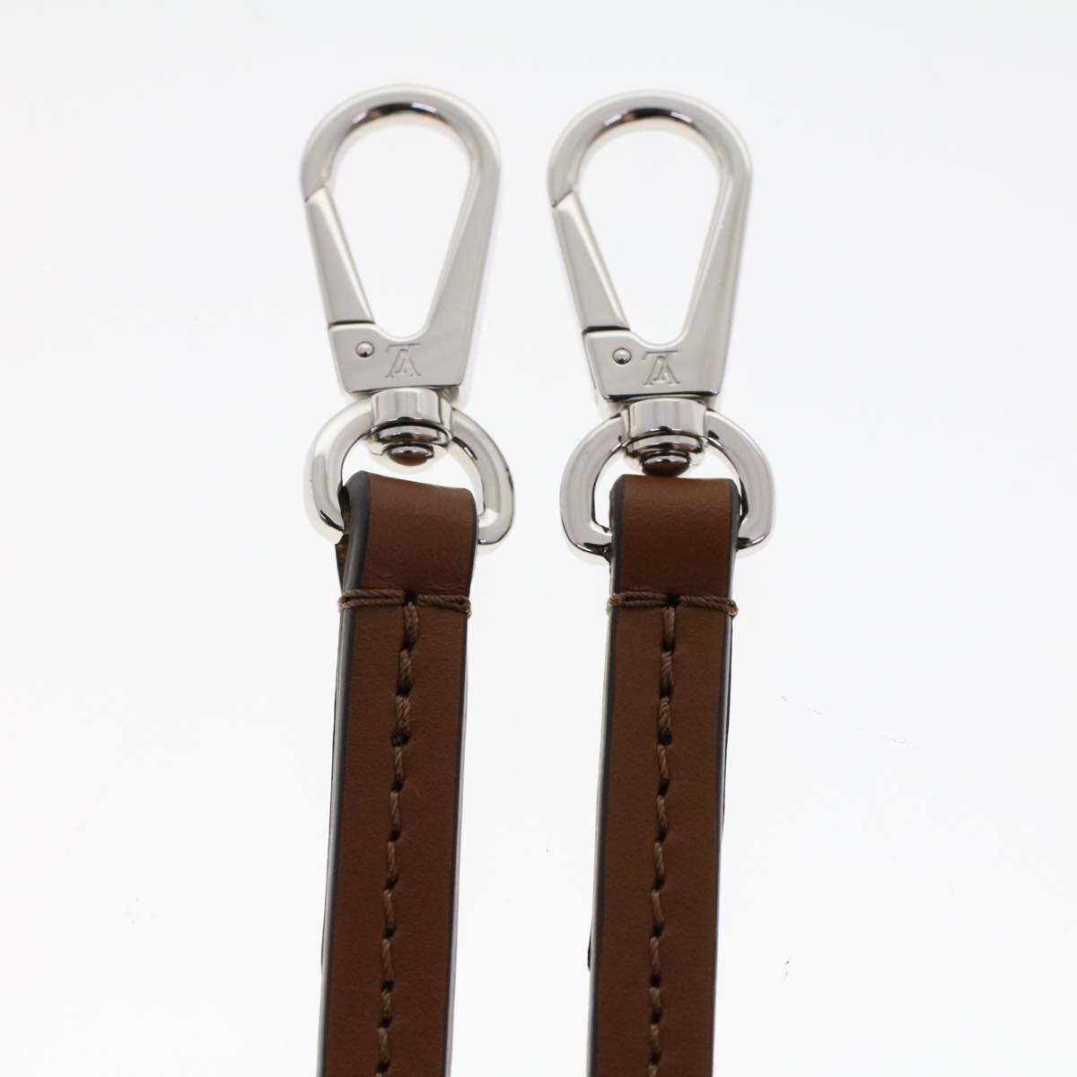 Louis Vuitton Shoulder Strap Brown Leather Bag Jewelry
