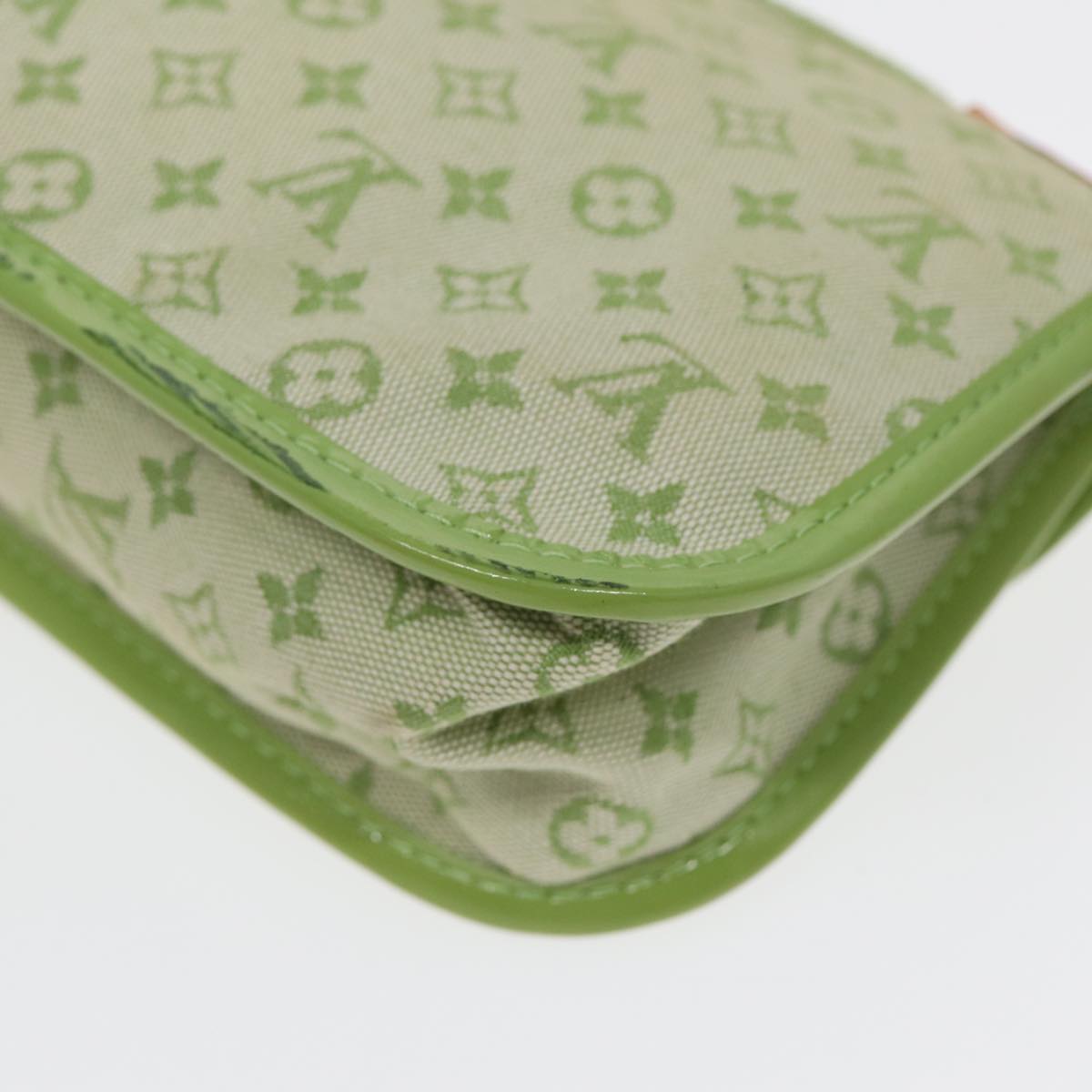 Louis Vuitton Marie Green Canvas Clutch Bag