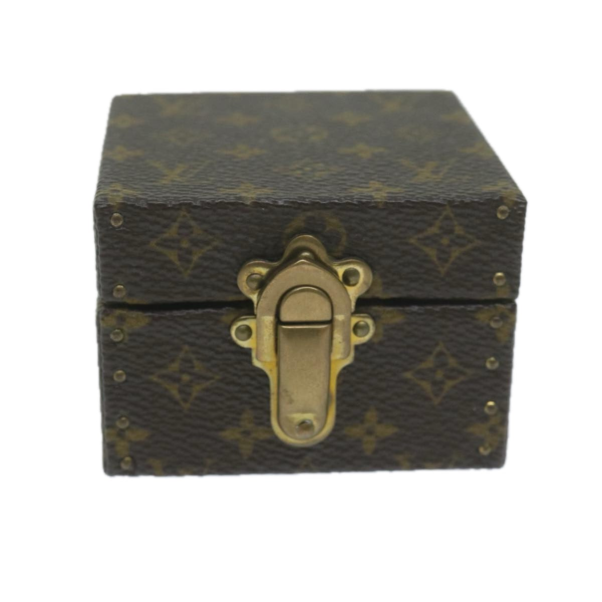 Louis Vuitton Jewelry Case Brown Canvas Jewelleryset Jewelry ()