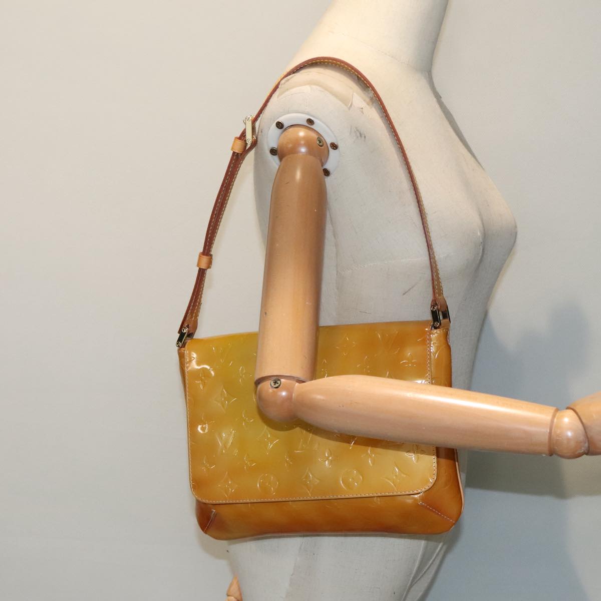 Louis Vuitton Thompson Street Yellow Patent Leather Shoulder Bag