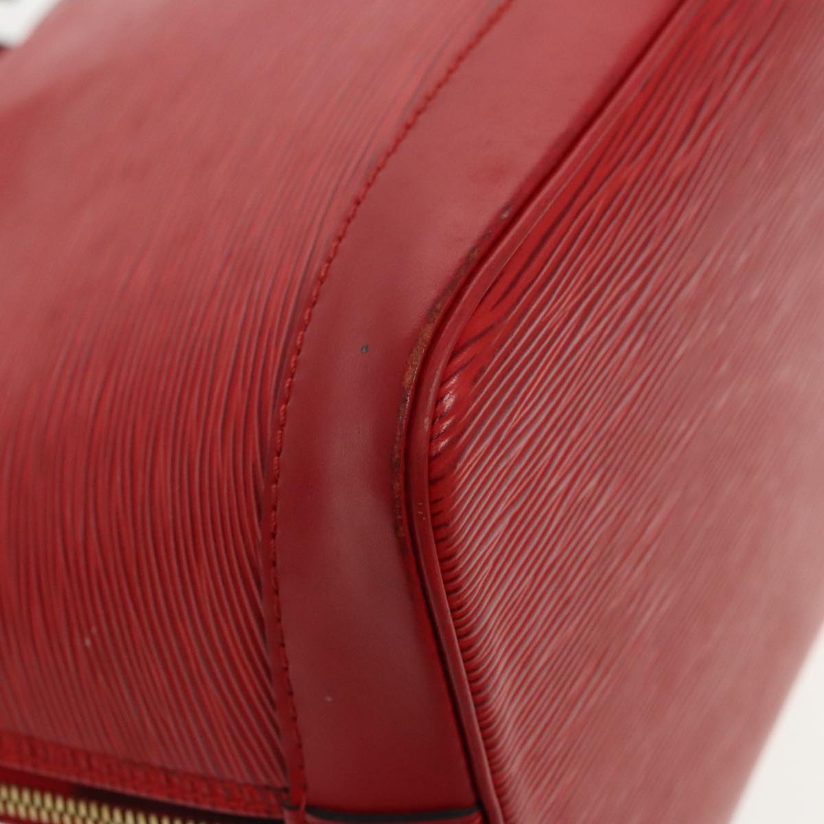 Louis Vuitton Alma Red Leather Handbag