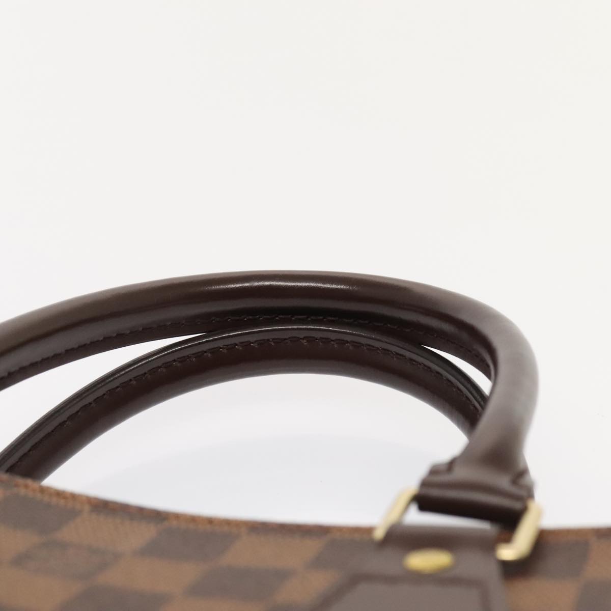 Louis Vuitton Sac Plat Brown Canvas Handbag
