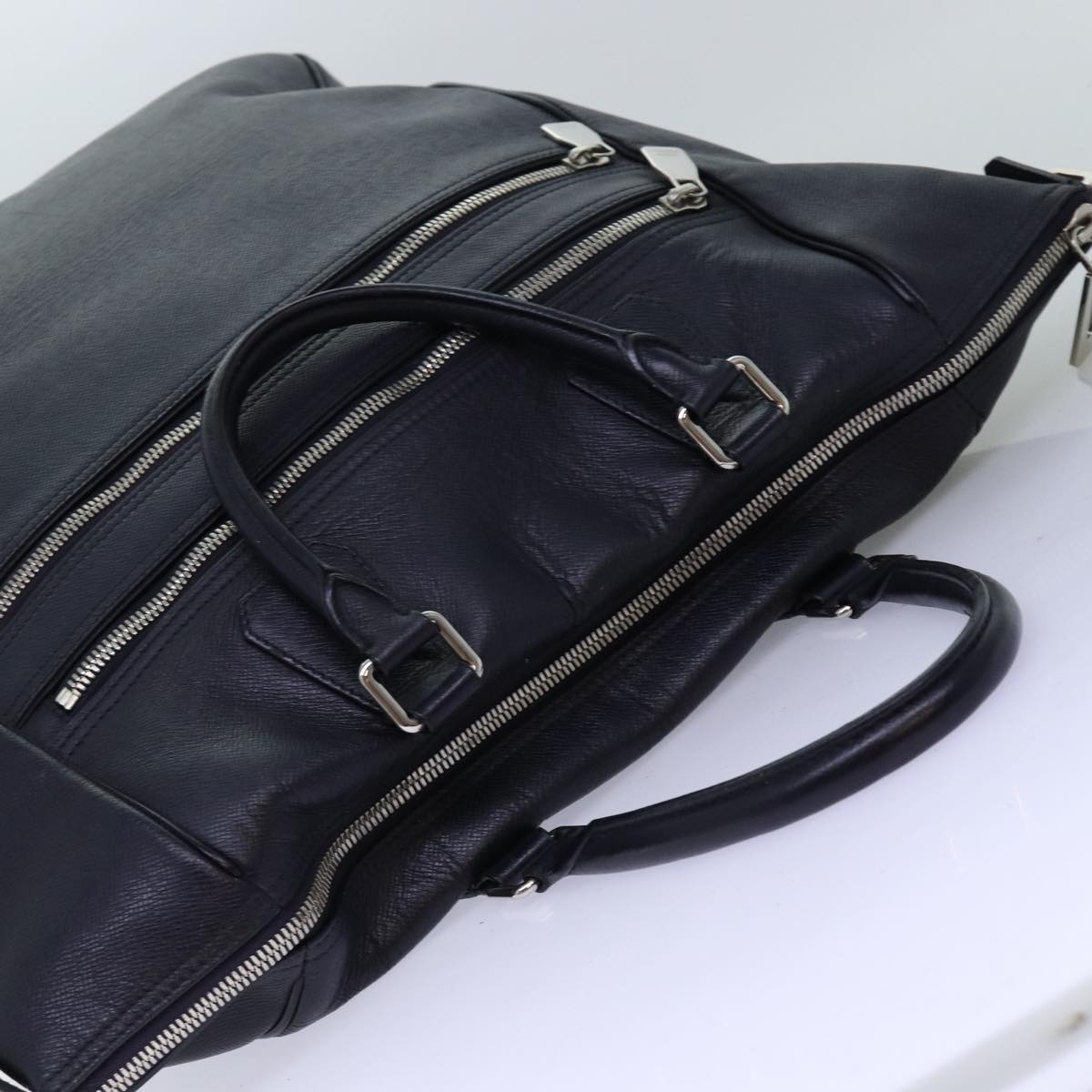Louis Vuitton Marin Navy Leather Tote Bag