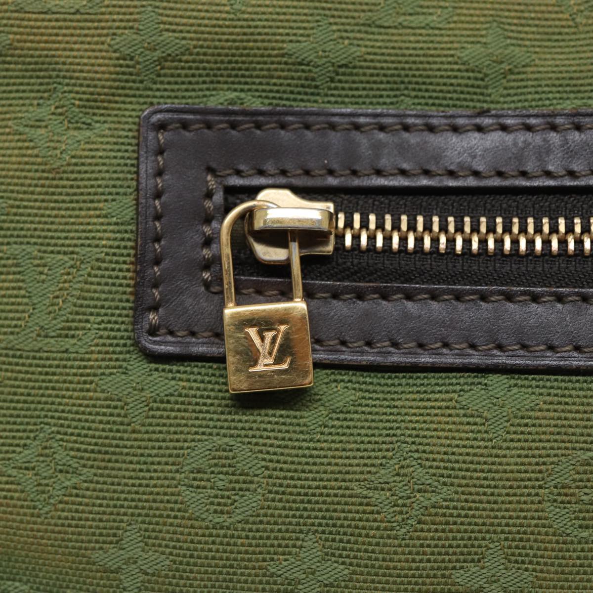 Louis Vuitton Suck Polosion Khaki Canvas Handbag