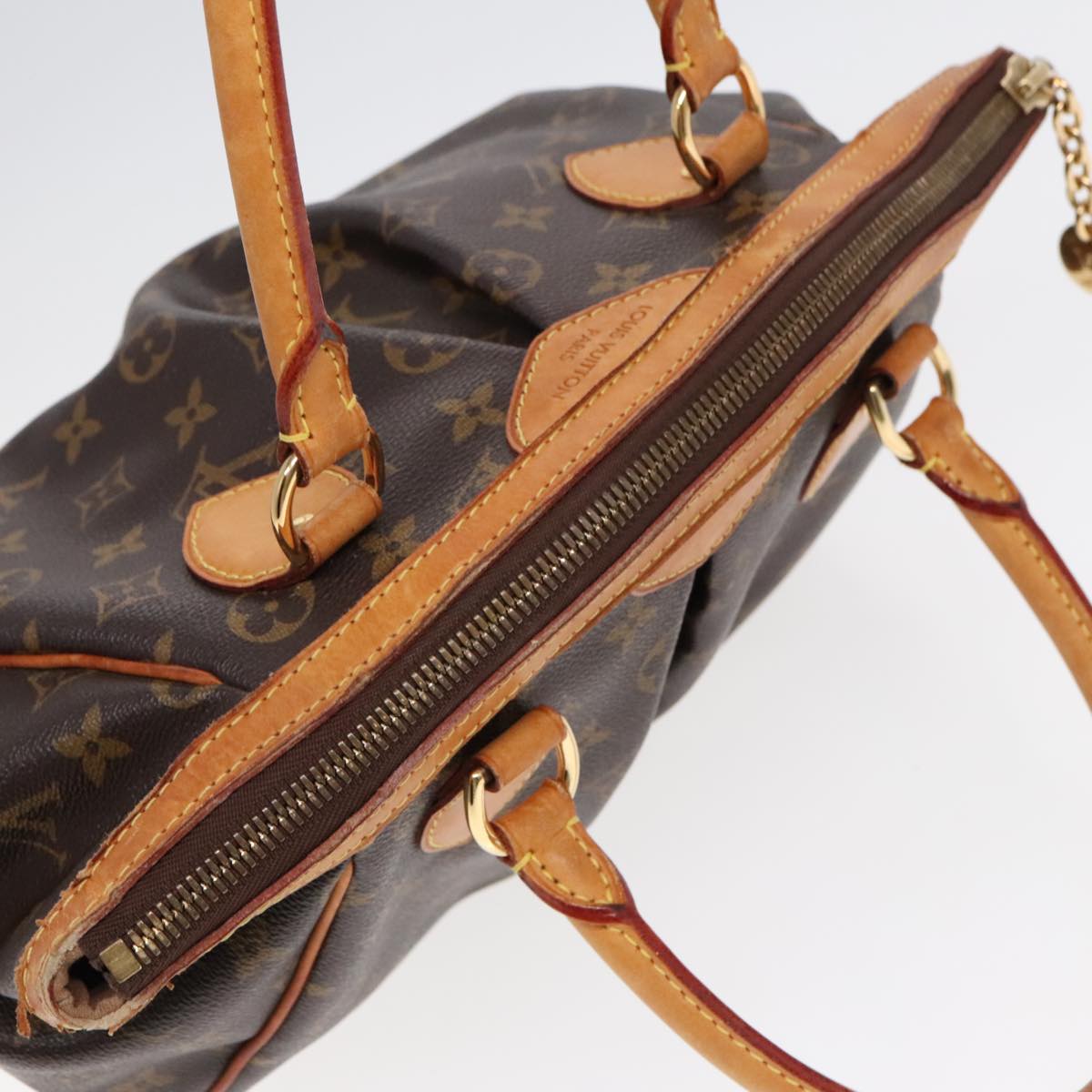 Louis Vuitton Tivoli Brown Canvas Handbag