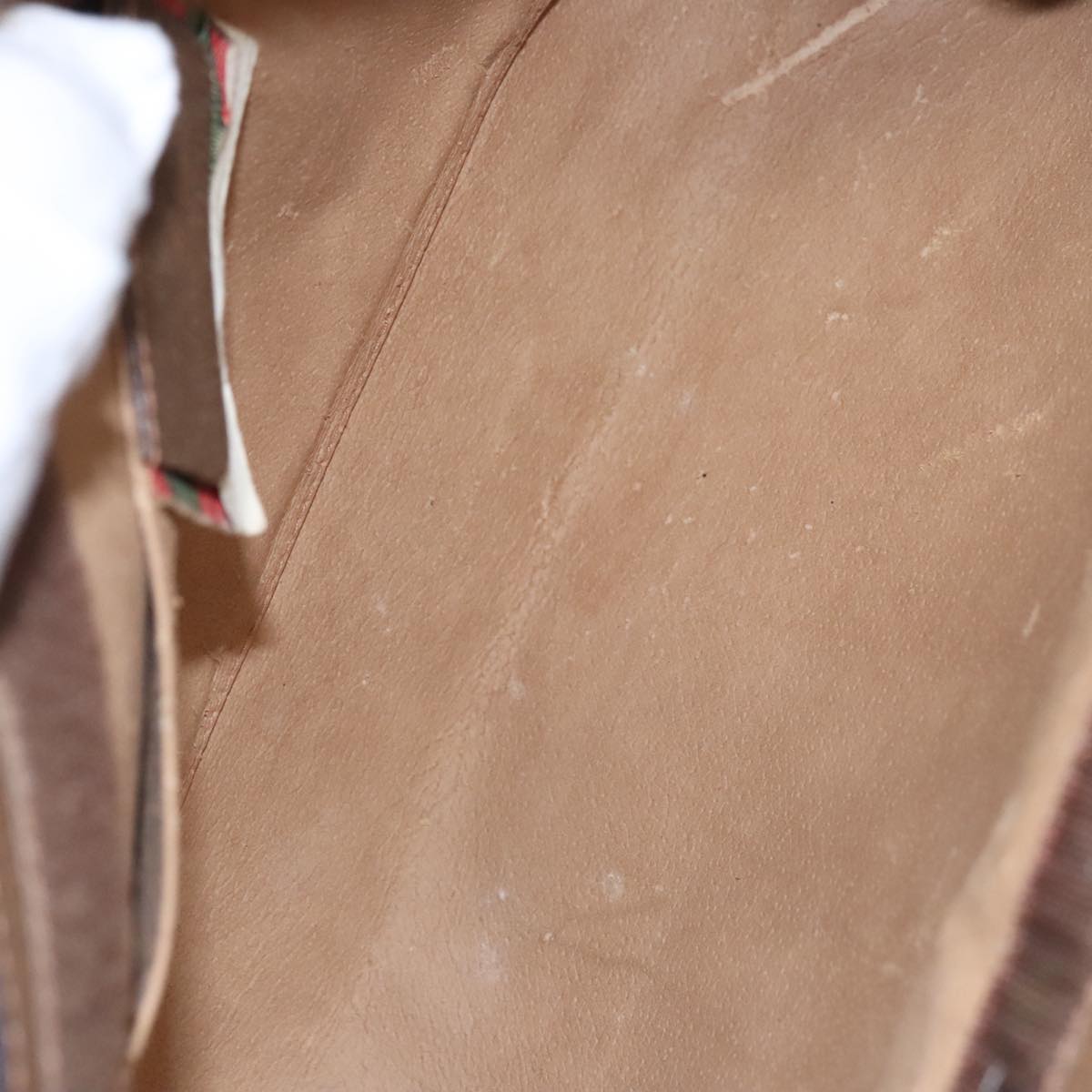 Gucci Sherry Beige Canvas Clutch Bag