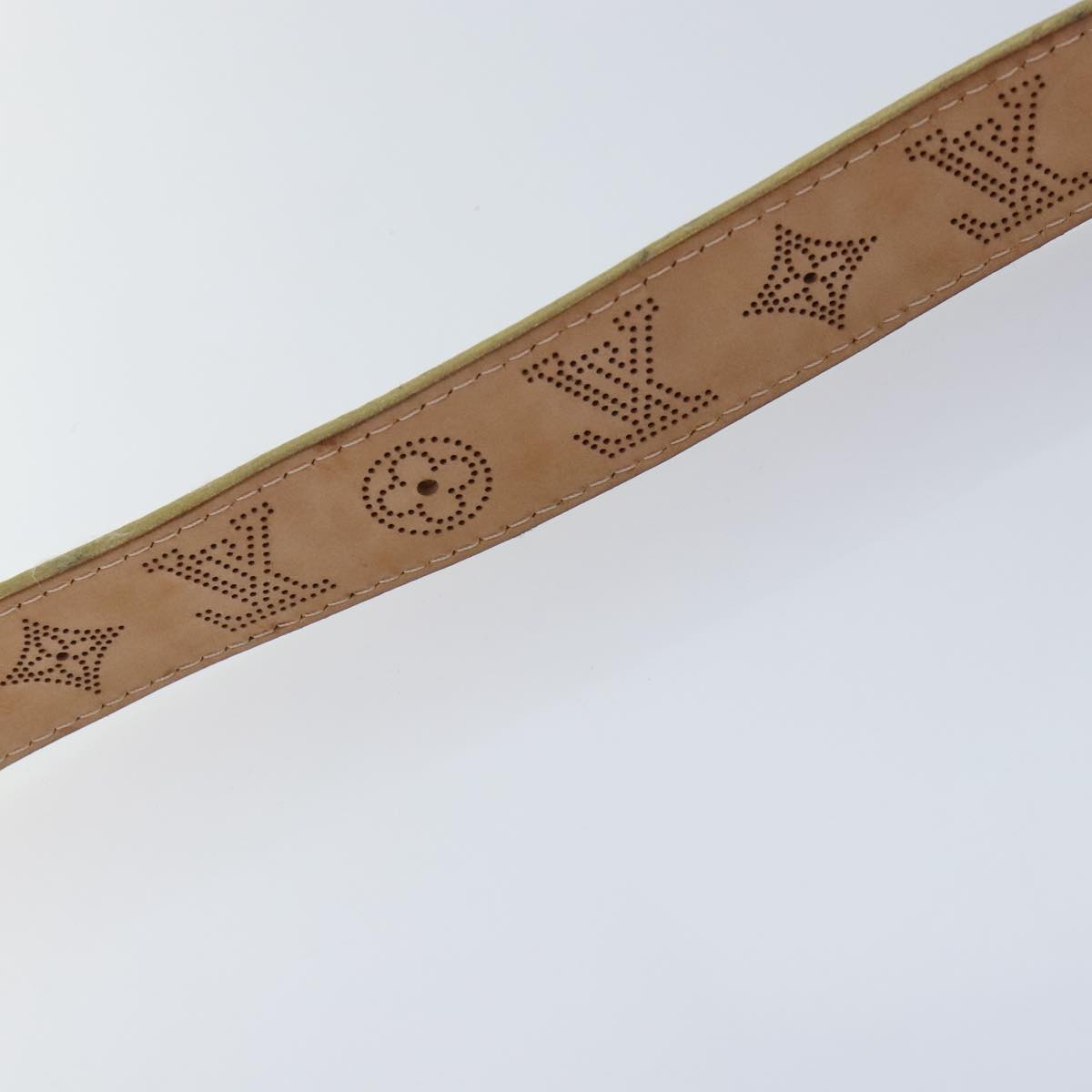 Louis Vuitton Mahina Gold Leather Belt