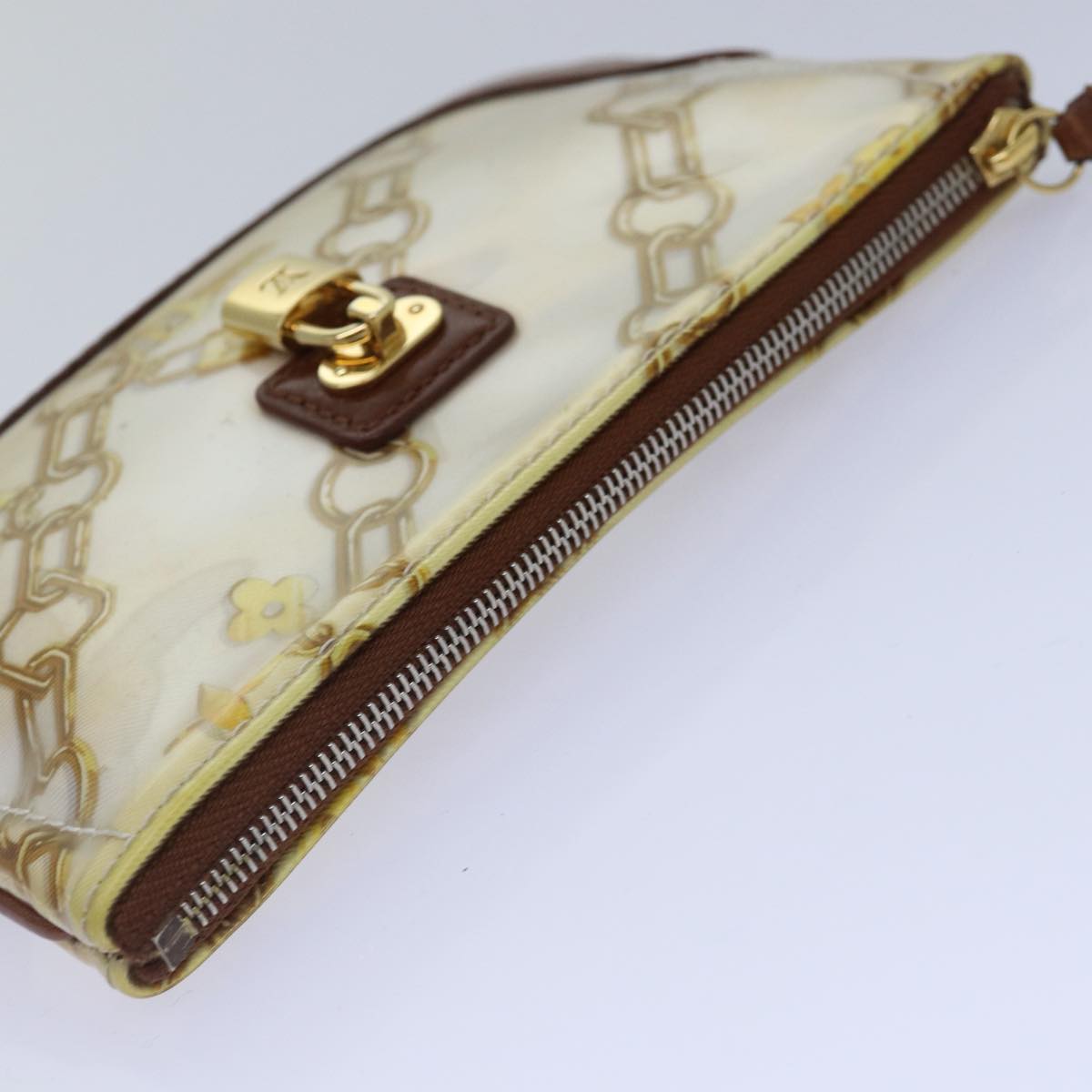 Louis Vuitton Pochette Plat Brown Leather Wallet
