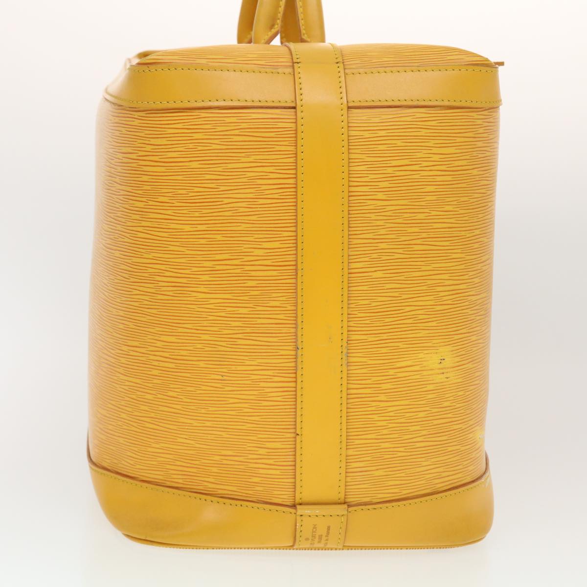 Louis Vuitton Boston Yellow Leather Travel Bag