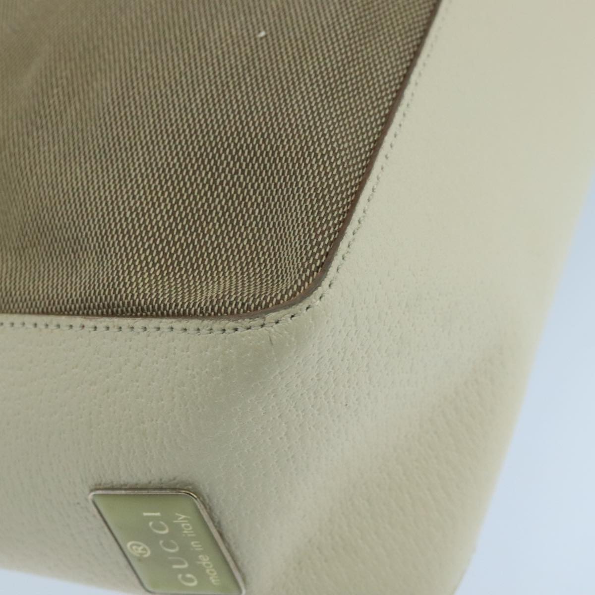 Gucci Beige Canvas Shoulder Bag