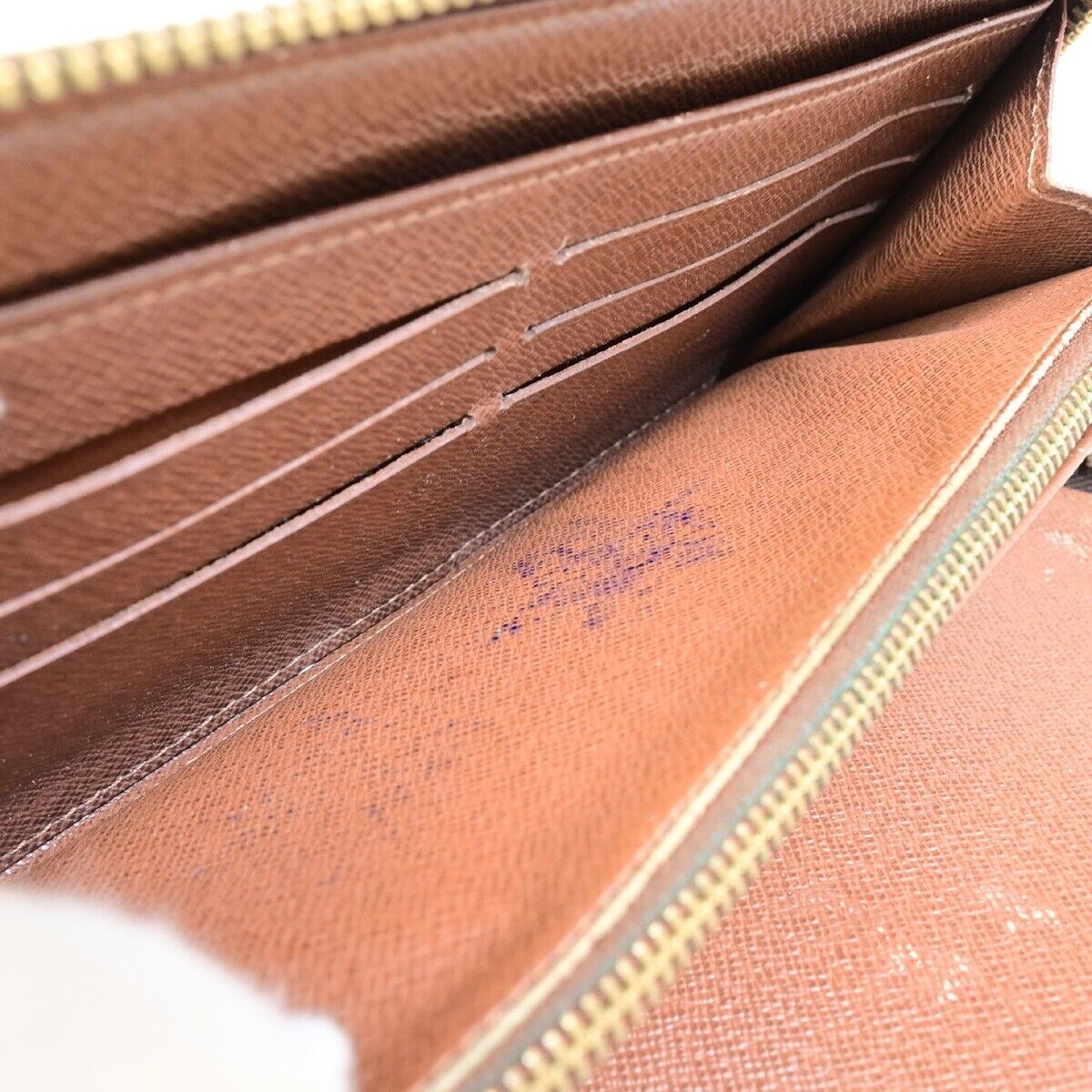 Louis Vuitton Zippy Organizer Brown Calfskin Wallet