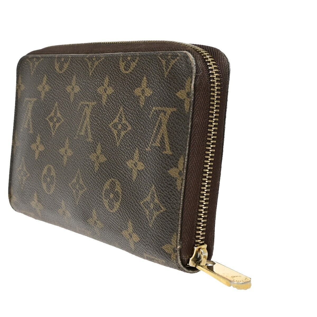 Louis Vuitton Zippy Organizer Brown Calfskin Wallet