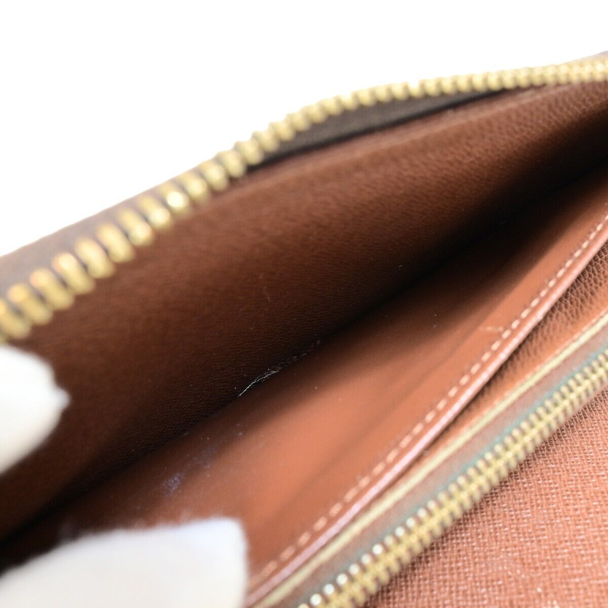 Louis Vuitton Zippy Organizer Brown Calfskin Wallet