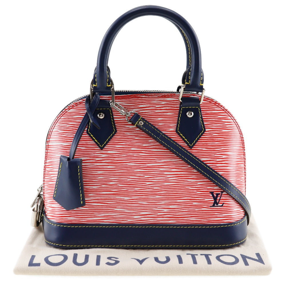 Louis Vuitton Alma Bb Red Leather Handbag