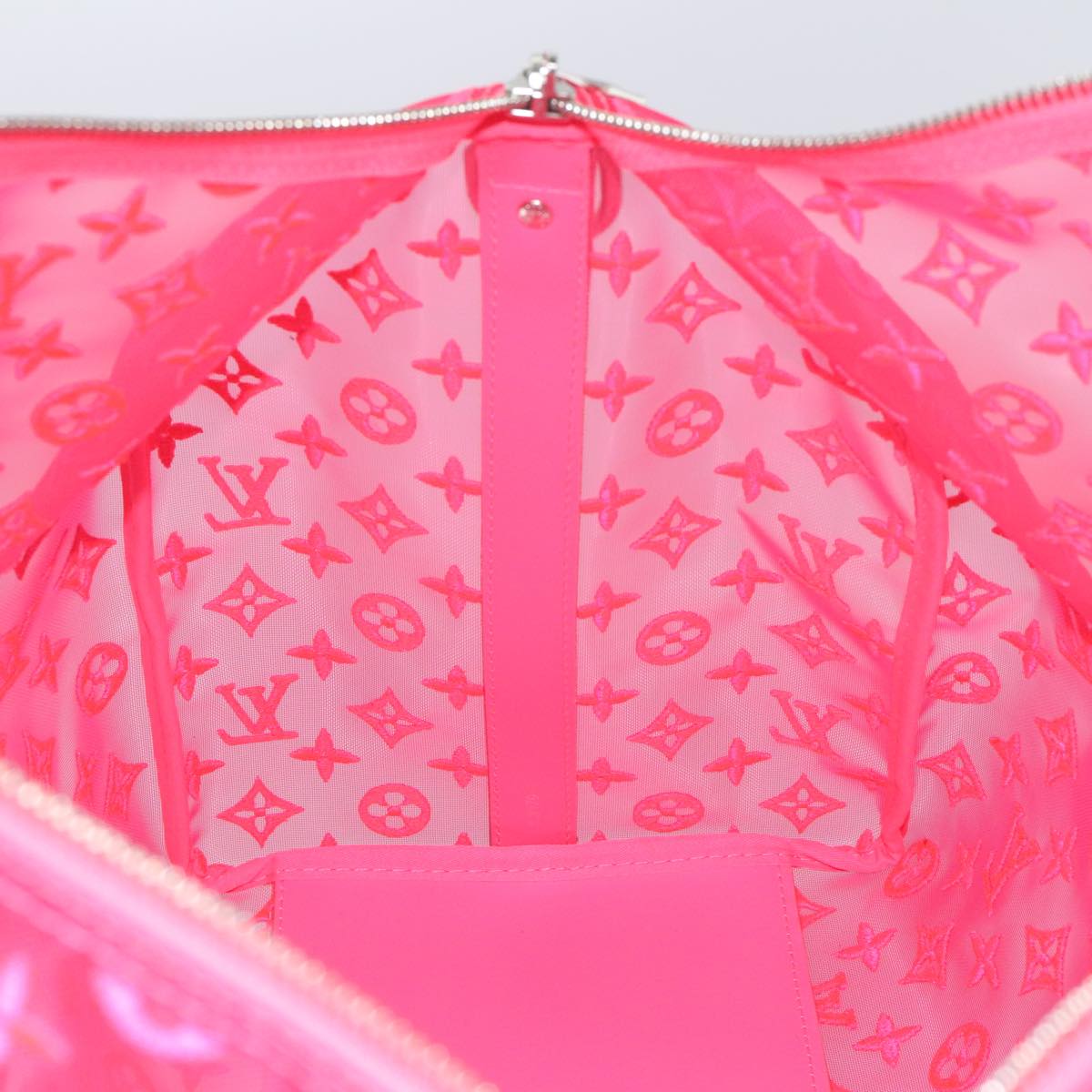 Louis Vuitton Keepall Bandouliere 50 Pink Canvas Travel Bag
