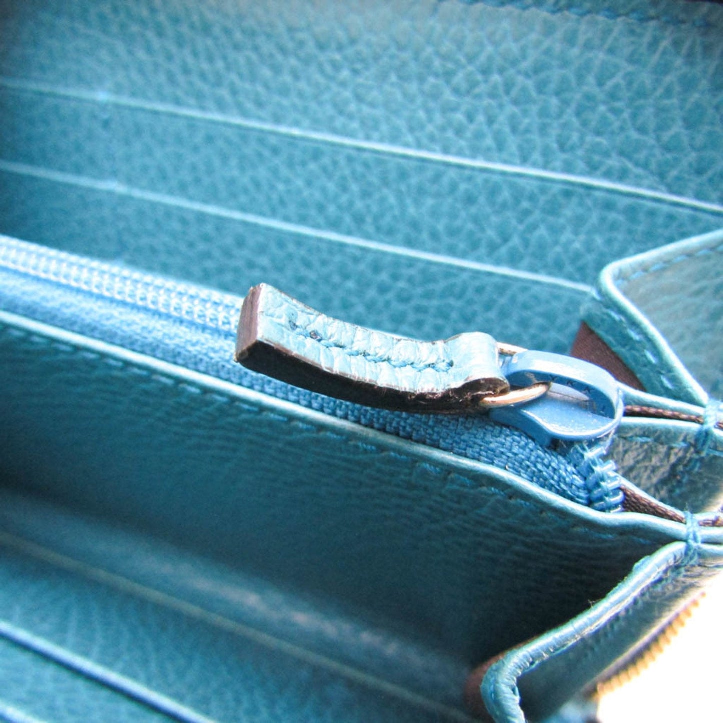 Gucci Interlocking G Turquoise Leather Wallet