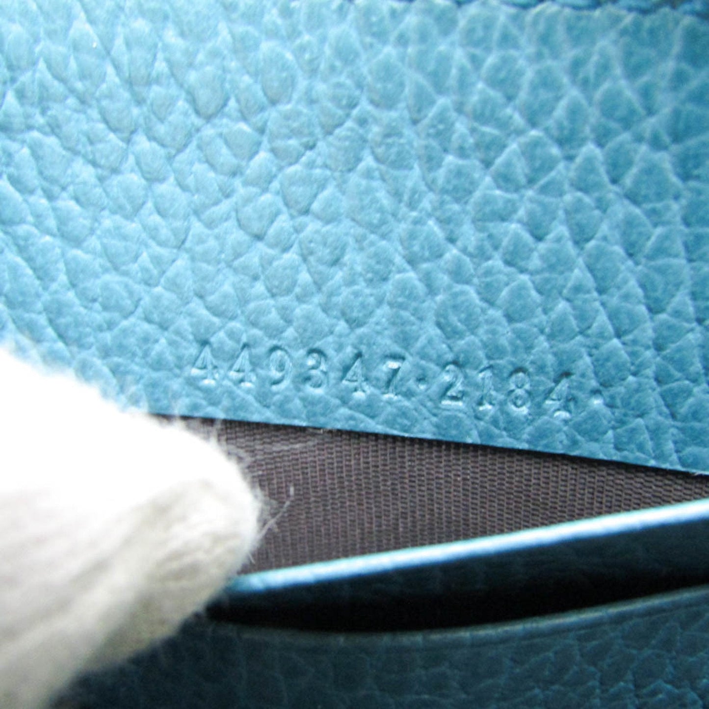 Gucci Interlocking G Turquoise Leather Wallet
