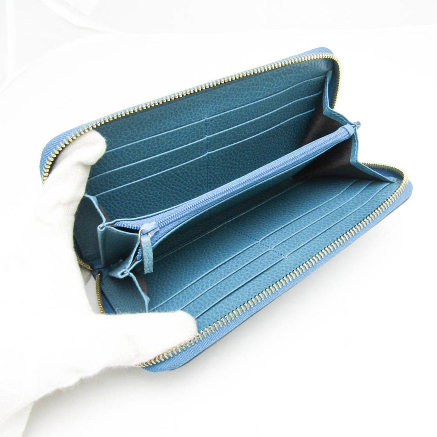 Gucci Interlocking G Turquoise Leather Wallet