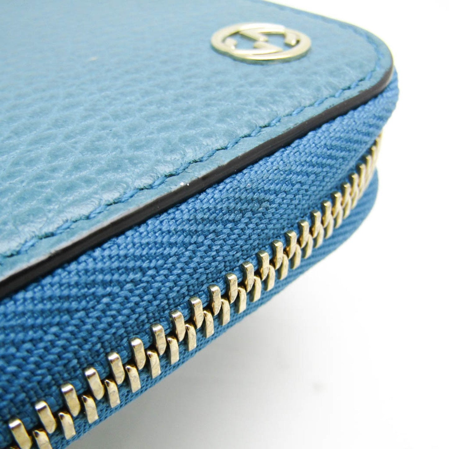 Gucci Interlocking G Turquoise Leather Wallet