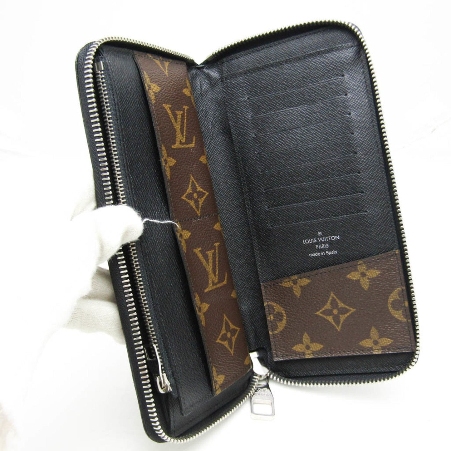 Louis Vuitton Zippy Wallet Vertical Brown Canvas Wallet