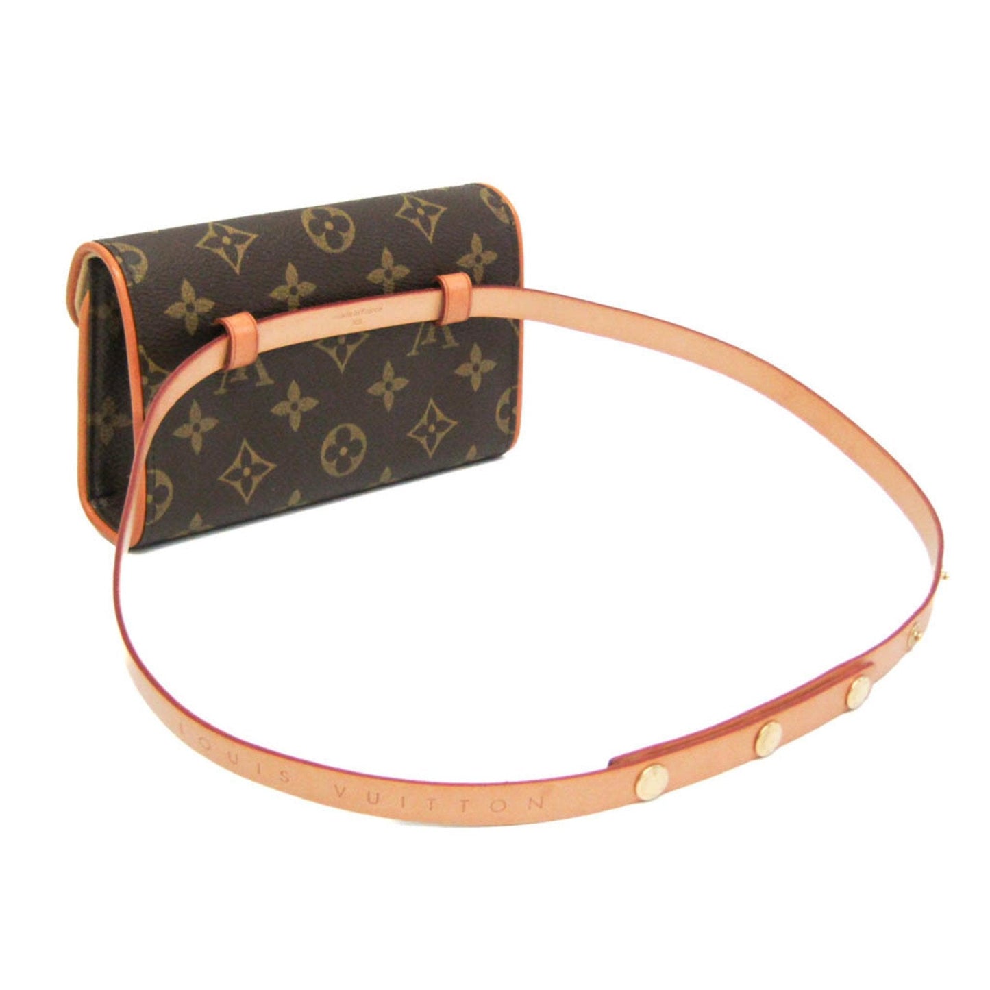 Louis Vuitton Pochette Florentine Brown Canvas Clutch Bag