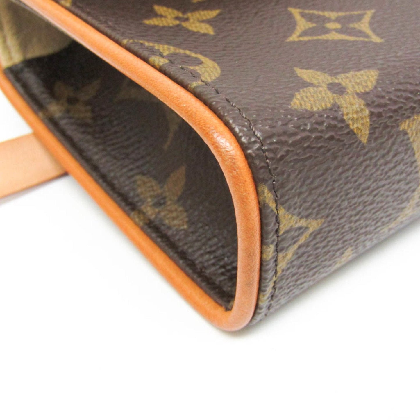 Louis Vuitton Pochette Florentine Brown Canvas Clutch Bag