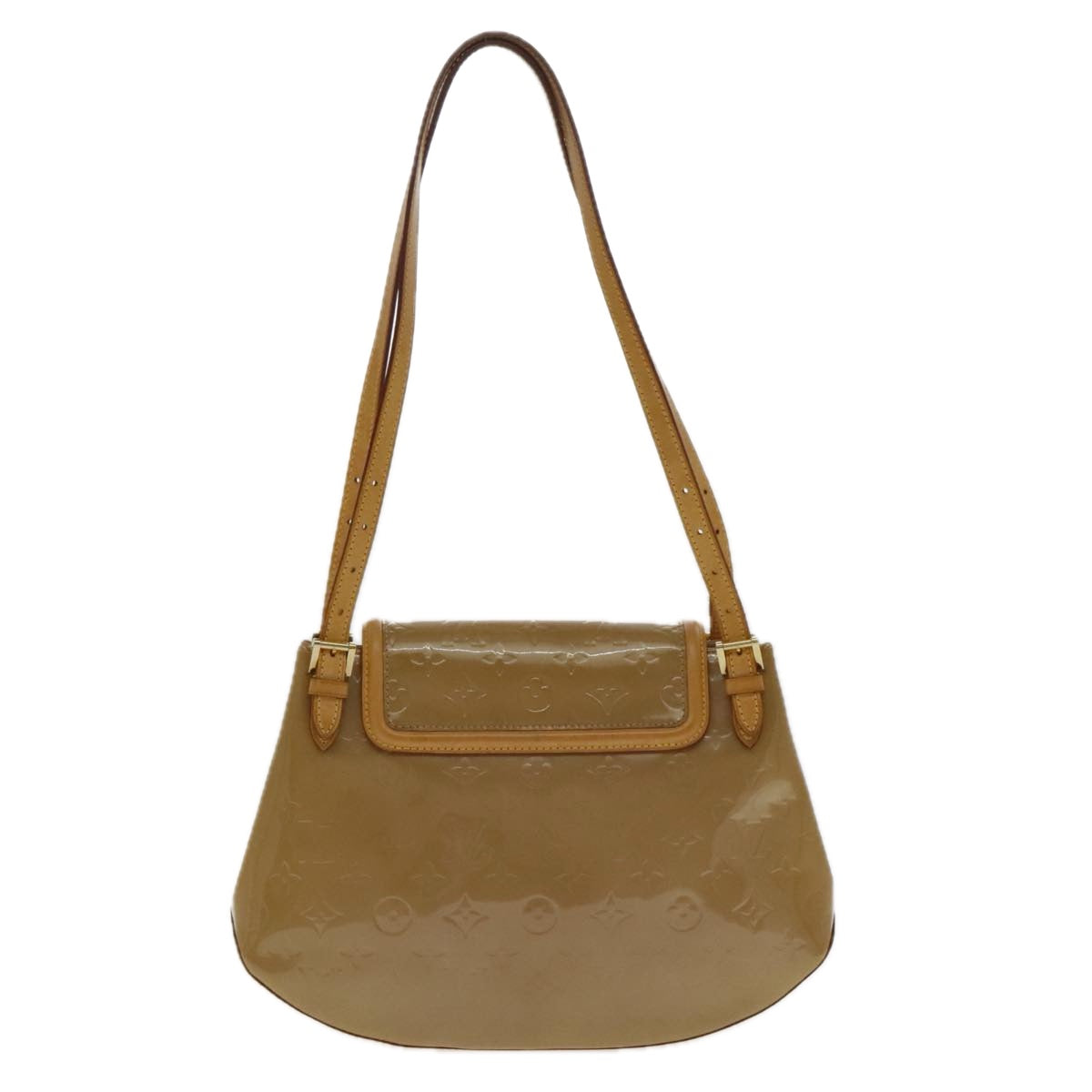 Louis Vuitton Biscayne Bay Brown Patent Leather Shoulder Bag
